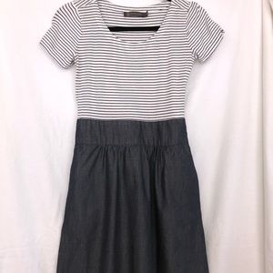 Size 2 Stripe/denim Outback Red Dress